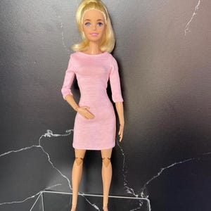 barbie casual dress Barbie The Movie Barbie Doll, Pink Gingham Dress