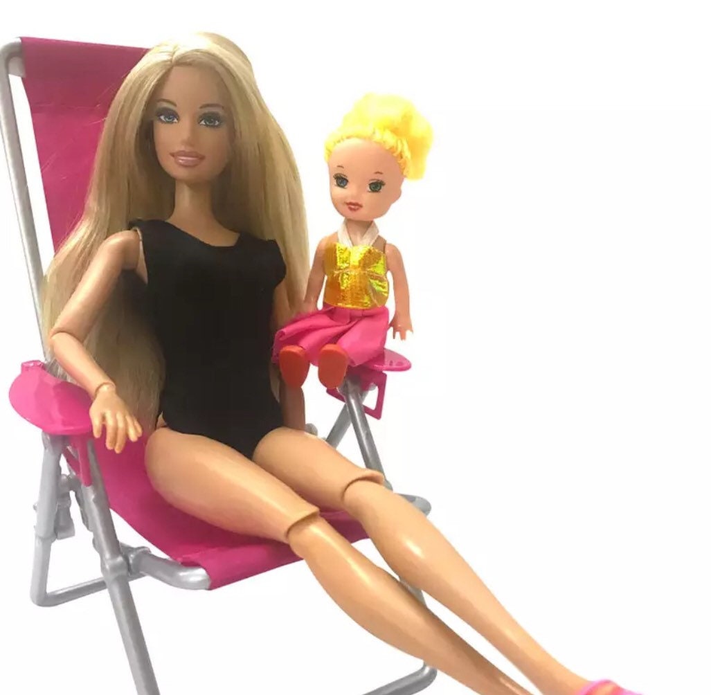 Barbie size chair beach chair lawn chair summer picnic Etsy