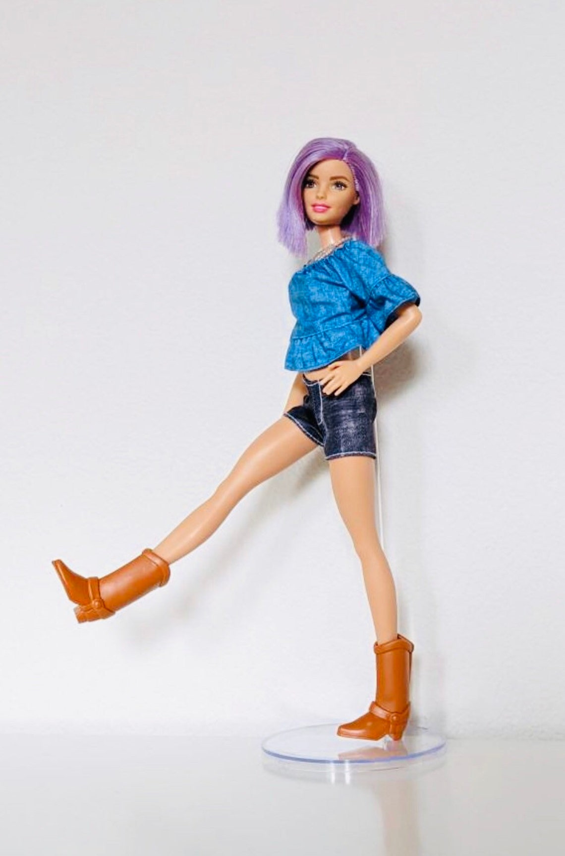 Cowboy Barbie boots fits poppy cowgirl boots high heels | Etsy