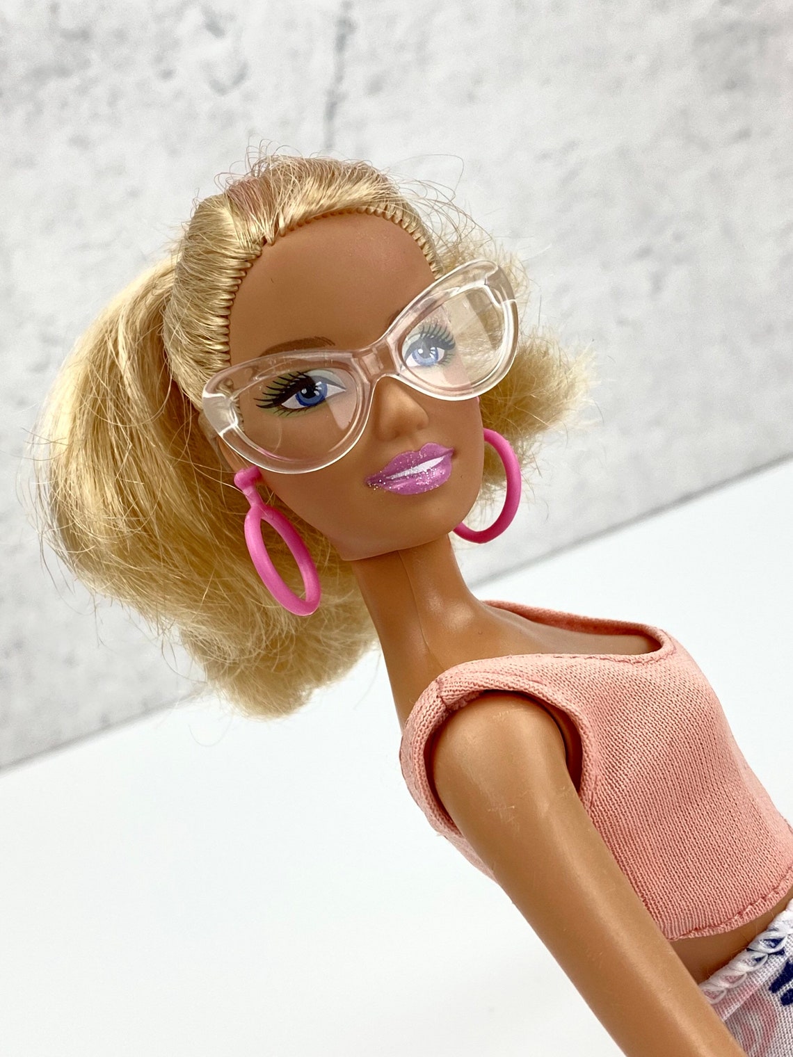 Barbie doll glasses clear lenses school smart barbie | Etsy