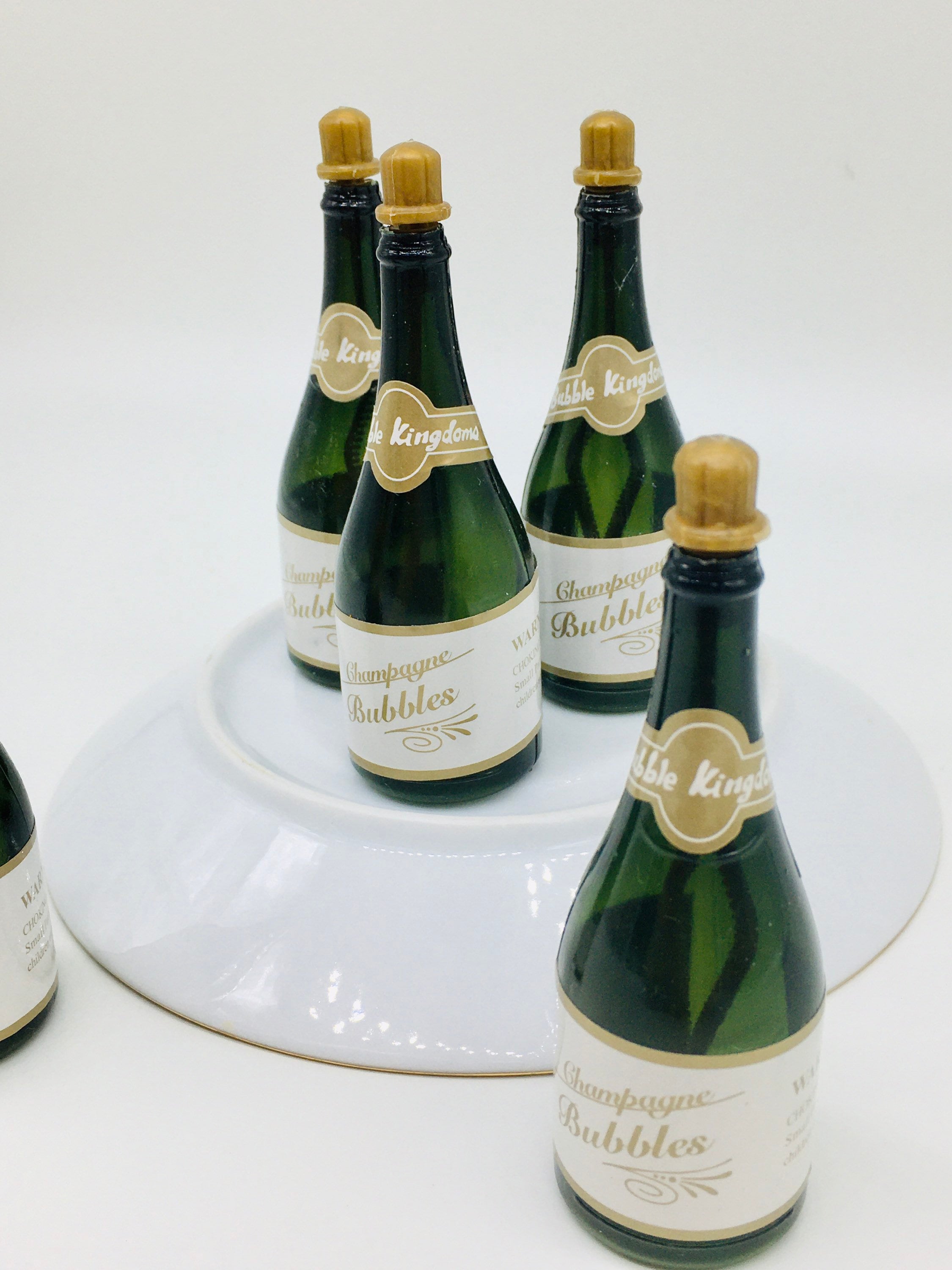 Mini-bouteille de champagne, articles de mariage à motif bulles
