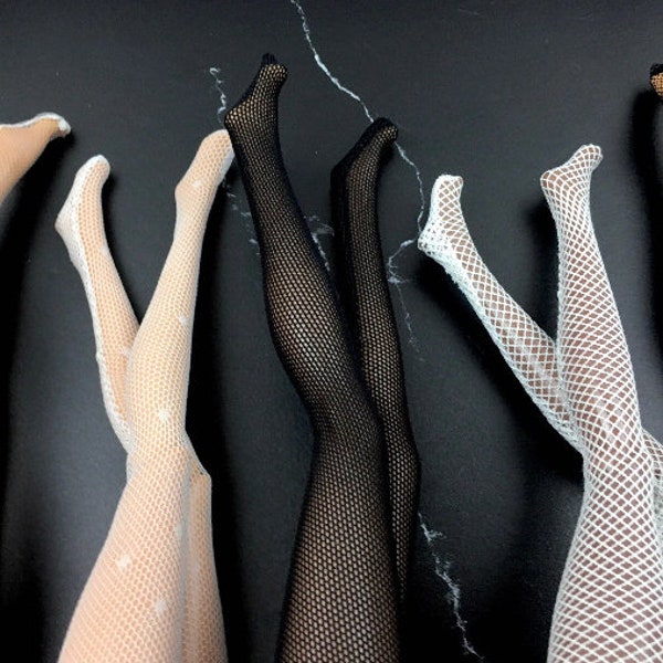 11.5" Fashion Doll fishnets pantyhose, leggings, Doll stocking, fashion doll, BB fishnet tights