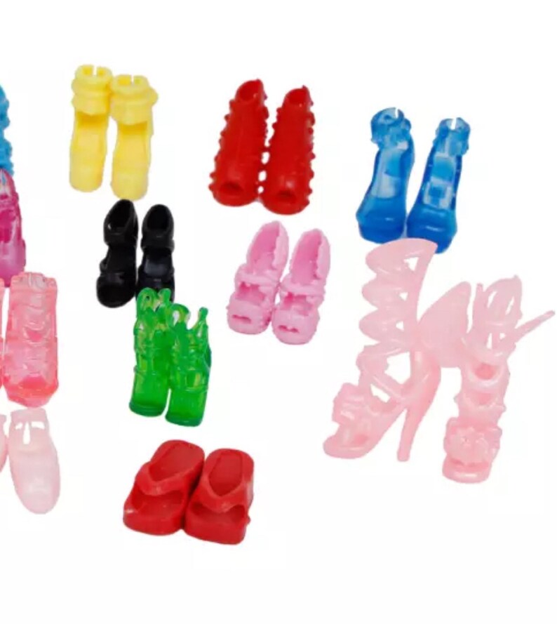 Fit Barbie shoes Heels dress up 10 pair 20 pcs Barbie | Etsy