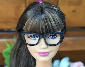 Fashion doll black glasses, new style Glasses for your doll, Smart Doll, Work place, Teacher, fits Ken, ball joint doll