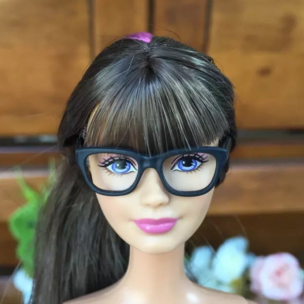 Fashion doll black glasses, new style Glasses for your doll, Smart Doll, Work place, Teacher, fits Ken, ball joint doll