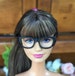 Fashion doll black glasses, new style Glasses for your doll, Smart Doll, Work place, Teacher, fits Ken, ball joint doll 