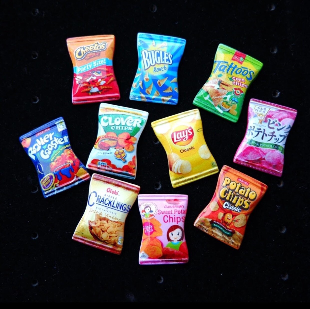 4 Miniature Potato Chips Packs Fashion Doll Size Miniature - Etsy