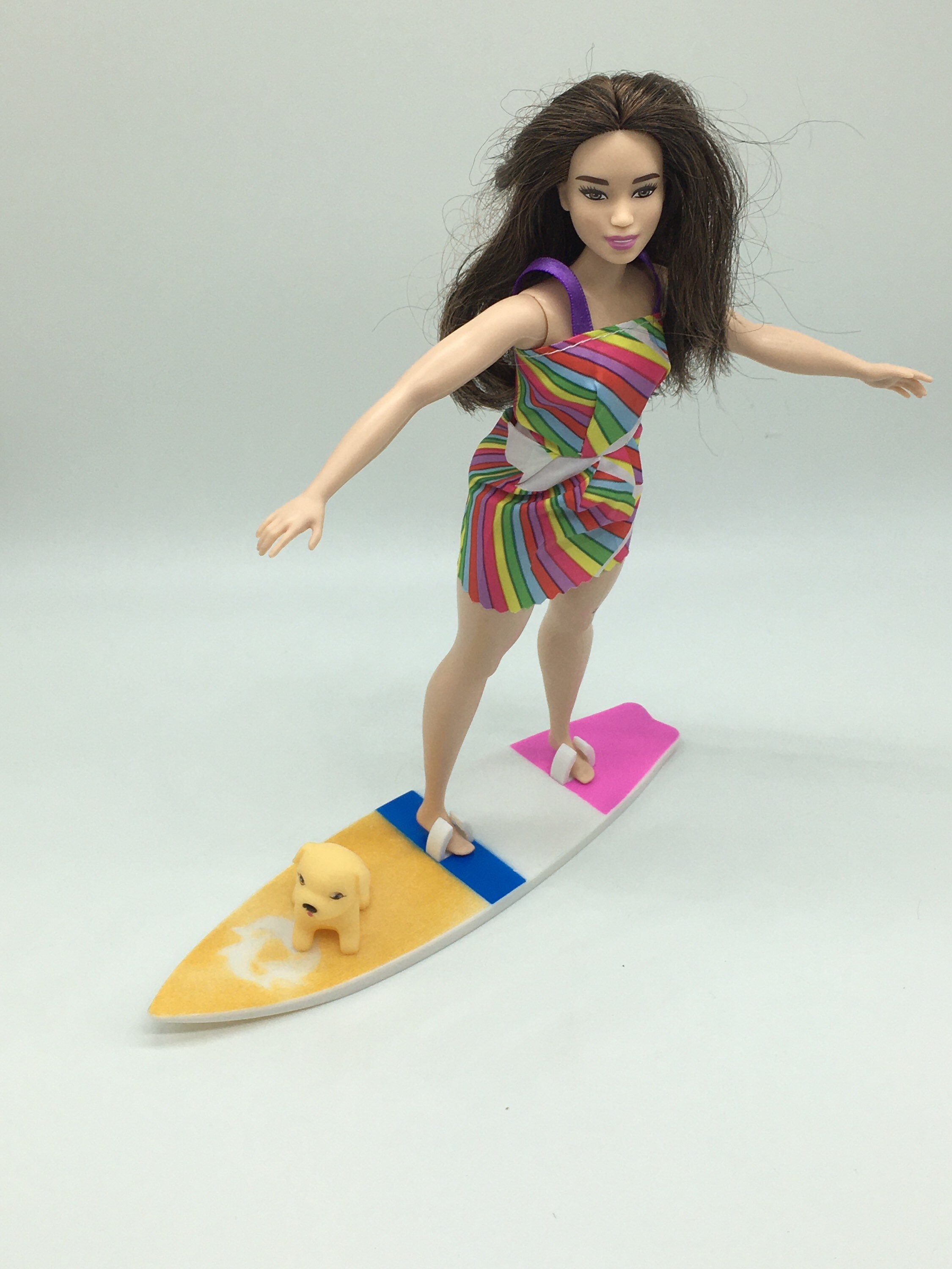 Fits Curvy Barbie surfboard accessories Also fits Ken flat | Etsy