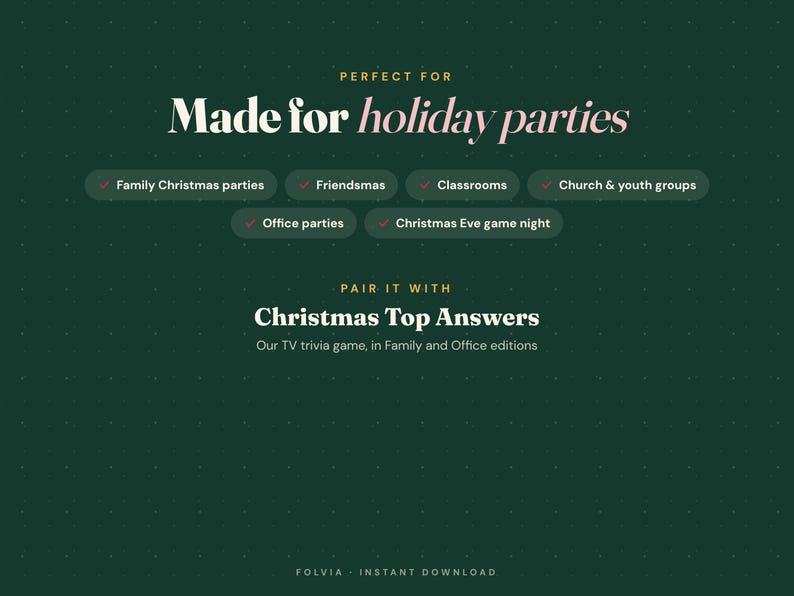 Christmas Party Games Bundle, 30 Printables for Family, Kids & Adults ...