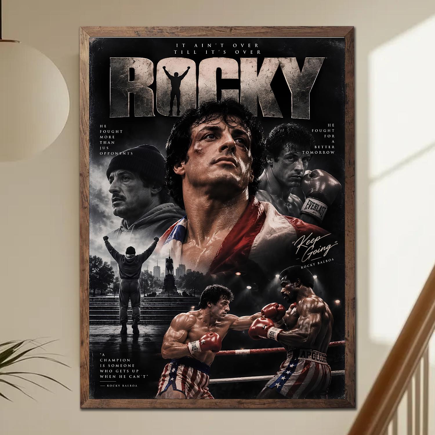 【テツ・新品 No 44】 ポップアートパネル ロッキー バルボア 映画 Rocky Balboa Wall Art - Etsy