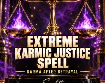 Extreme karmische Gerechtigkeitszauber | Karma- und Racheritual nach Verrat | Spirituelles Gleichgewicht wiederherstellen | Videobeweis möglich