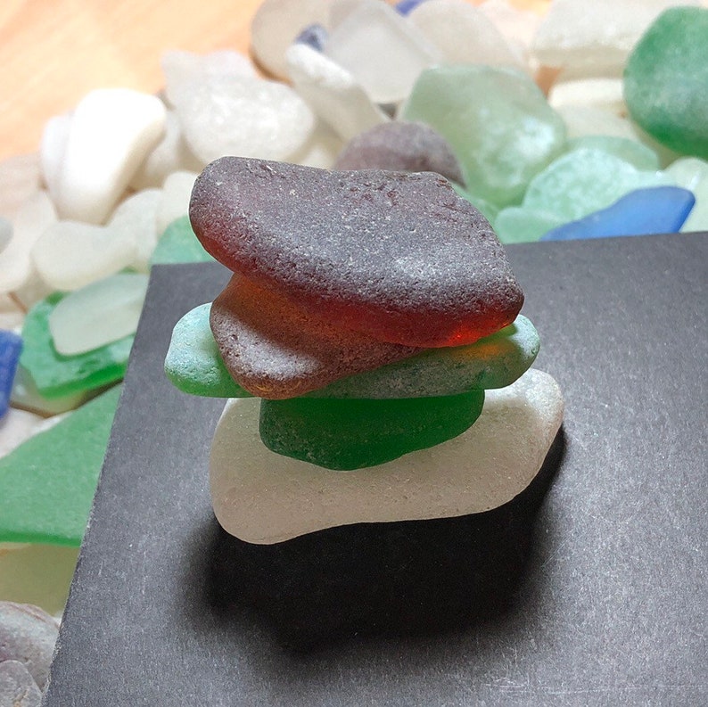 Sea glass lot surf tumbled for sea glass jewelry or sea glass art from sea glass beach