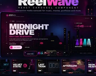 React-Karussellkomponente | Animierter Website-Slider mit TypeScript Vite | ReelWave