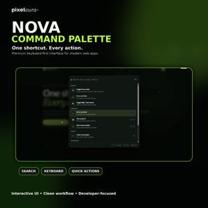 React Command Palette Component | Search & Quick Actions UI | TypeScript Dashboard Source Code