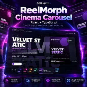 React Carousel Component | Animated TypeScript Slider | Interactive Website UI