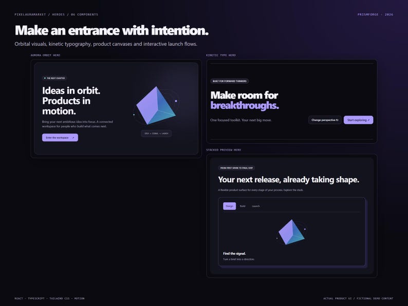 React UI Kit | 72 Interactive Components | TypeScript + Tailwind CSS | PrismForge image 4