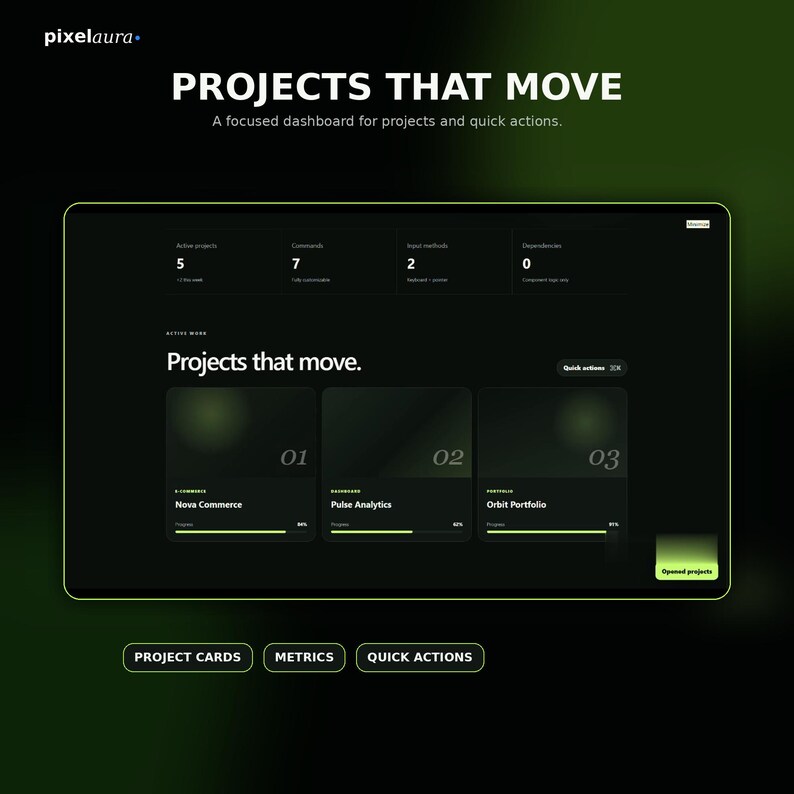 React Command Palette Component | Search & Quick Actions UI | TypeScript Dashboard Source Code image 8