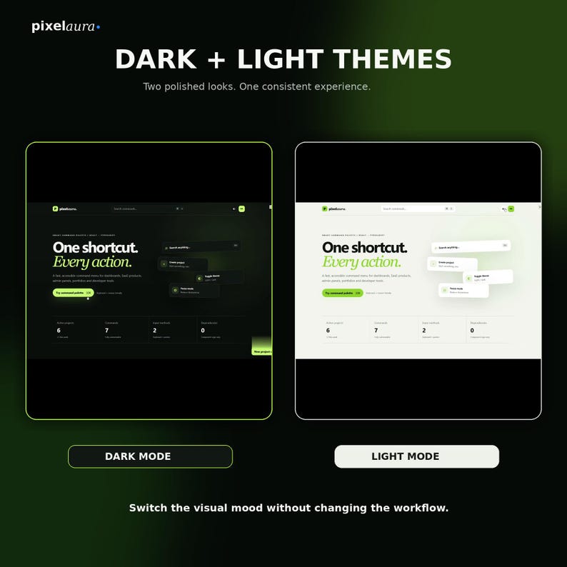 React Command Palette Component | Search & Quick Actions UI | TypeScript Dashboard Source Code image 7