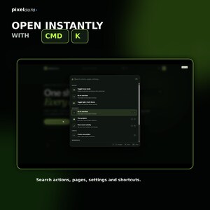 React Command Palette Component | Search & Quick Actions UI | TypeScript Dashboard Source Code image 4