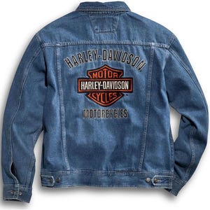Harley Davidson Vintage Denim Jacket - Etsy