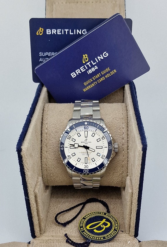 Breitling Superocean White Men's Watch - A17375E7… - image 7