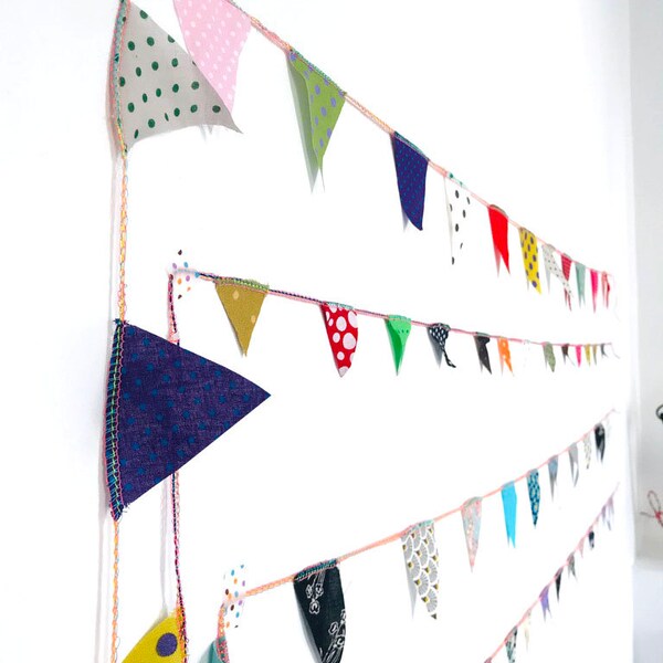 Guirlande en tissu triangle pour décoration