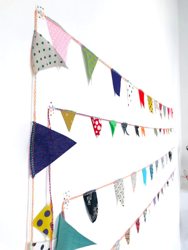 Guirlande en Tissu Triangle Pour Décoration