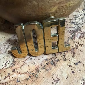Vintage JOEL  Belt Buckle  Solid Brass  1970&#39;s  Gift For a Guy Named Joel  Name Gift for Joel   BLOCK Lettering NeW OLD StOCK!