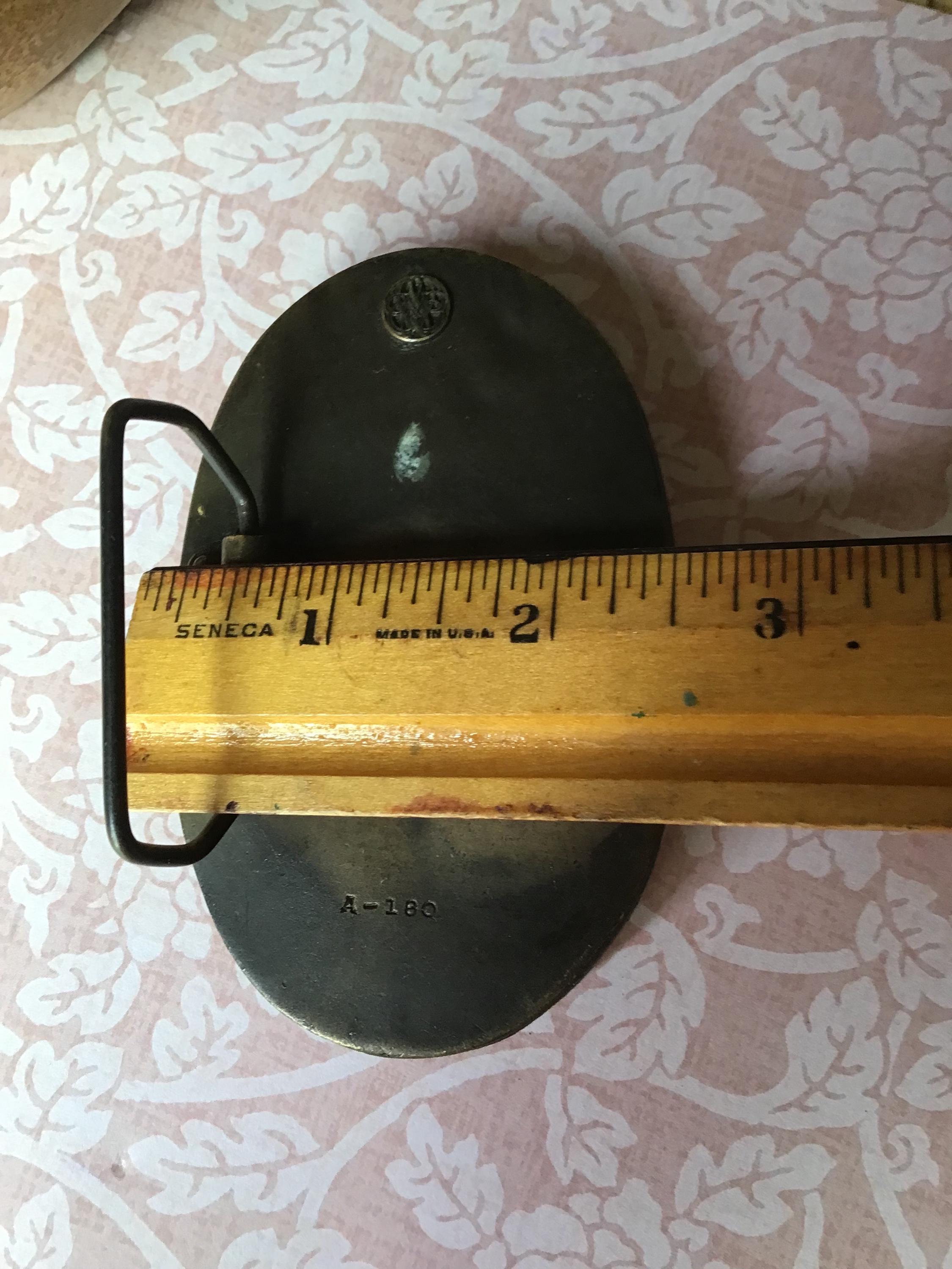 Vintage Leda and the Swan Art Nouveau Belt Buckle Bergamot 