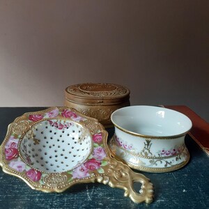 Vintage Antique Porcelain Tea Strainer - Etsy