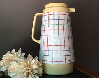 Corning Thermal Carafe 40 Ounce Capacity Hot and Cold  Beverages Soups  Insulated Beverage  Coffee Carafe Pot Made in Japan Vintage 1980’s