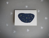 constellation notecard . modern stationery.  astronomy note card . sky .  stars . night  . blank card . stocking stuffer  . navy . space .