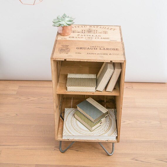 Reclaimed Wooden Wine Crate Furniture Cabinet Coffee Table Bed