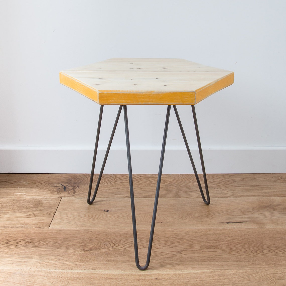 NEW Wooden Hexagon Coffee Table With COLOUR POP Pantone Etsy