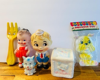 Vintage Big Boy Squeaker Toy Coin Bank / Piggy Bank / Vintage