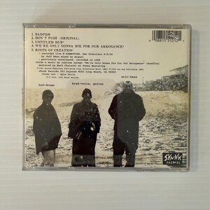 May include: A CD case featuring a black and white image of three figures. The CD case includes a tracklist with song titles like "Badfish" and "Don't Push." The Skunk Records logo is visible.
