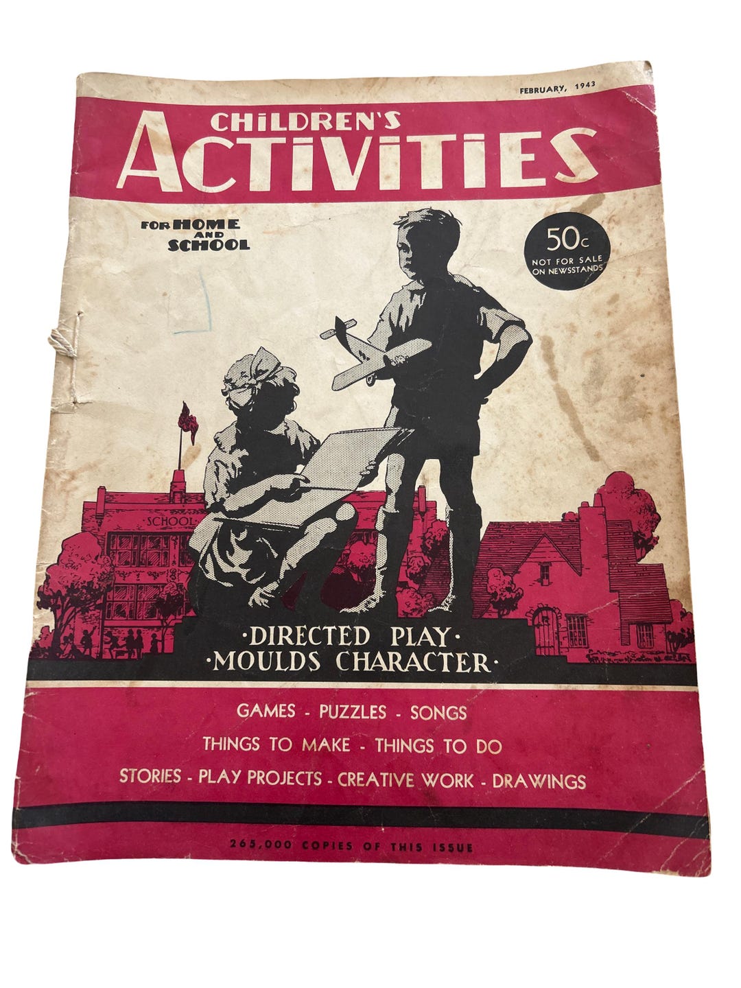 Vintage Children’s Activities Magazine February 1943 - Etsy