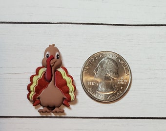 Thanksgiving Turkey Brooch