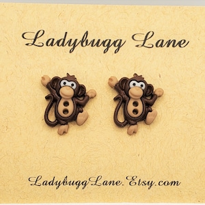 Monkey Earrings image 1