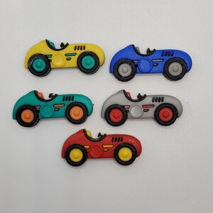 Race Car Push Pins or Magnets