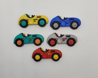 Race Car Push Pins or Magnets