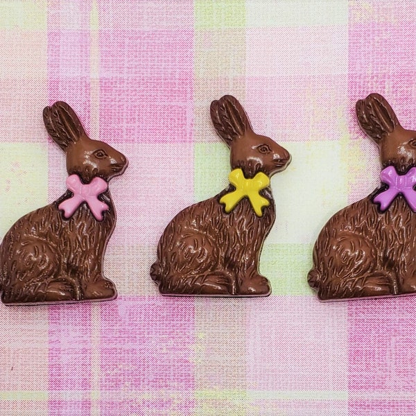 Chocolate Bunny Pin Brooch