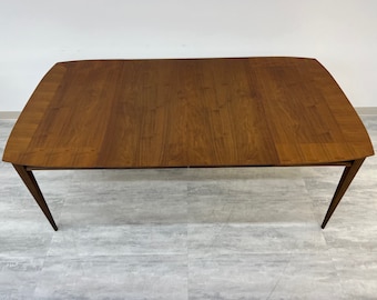 Lane First Edition Mid-Century Modern Walnut Dining Table With 2-Extensions (SHIPPING NOT FREE)