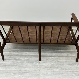 Mid-Century Danish Modern Sofa Pair Style Of Selig Kofod Larsen Frames Only SHIPPING NOT FREE image 5