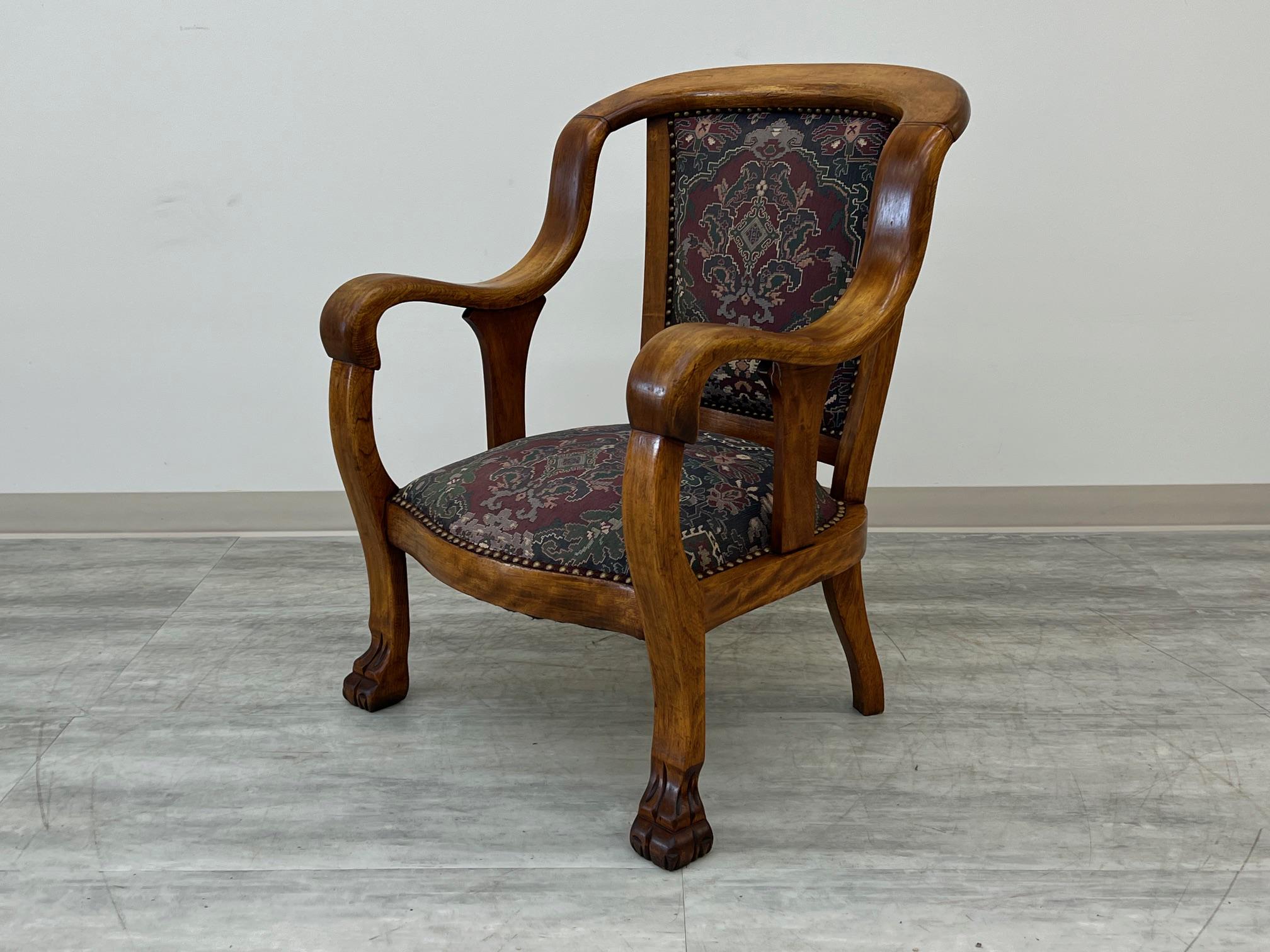 Antique claw foot chair for sale discount