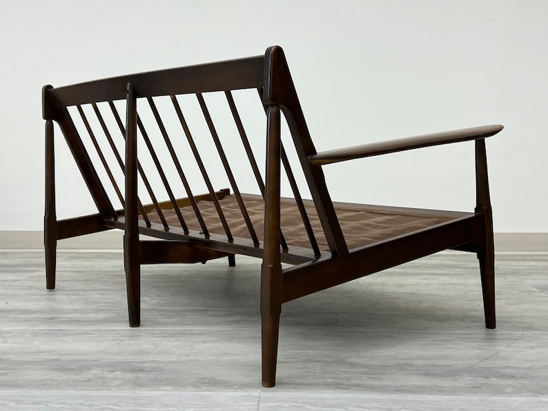 Mid-Century Danish Modern Sofa Pair Style Of Selig Kofod Larsen Frames Only SHIPPING NOT FREE image 1
