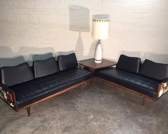 Midcentury Danish Modern Sectional Sofa / Couch With Corner Etsy