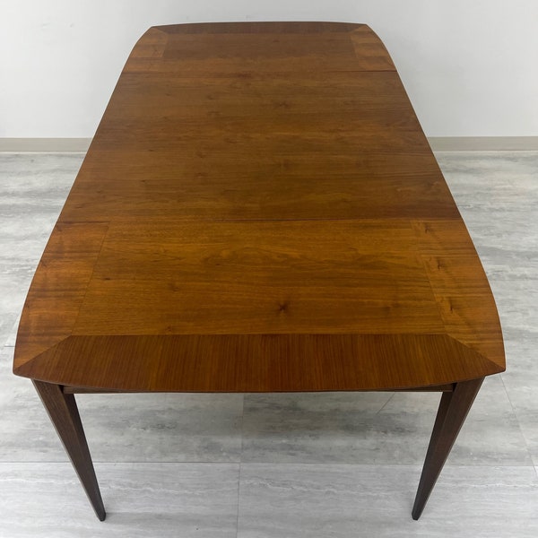 Lane First Edition Mid-Century Modern Walnut Dining Table With 2-Extensions (SHIPPING NOT FREE)