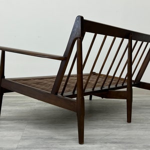 Mid-Century Danish Modern Sofa Pair Style Of Selig Kofod Larsen Frames Only SHIPPING NOT FREE image 3