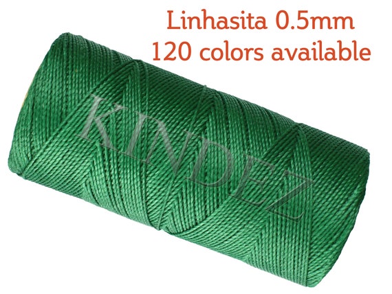 Cafe Royale Cord for Leatherwork Linhasita 879 Waxed Cord 20 meters Knotting String Waxed Cord 0.5mm Macrame Jewelry Thread